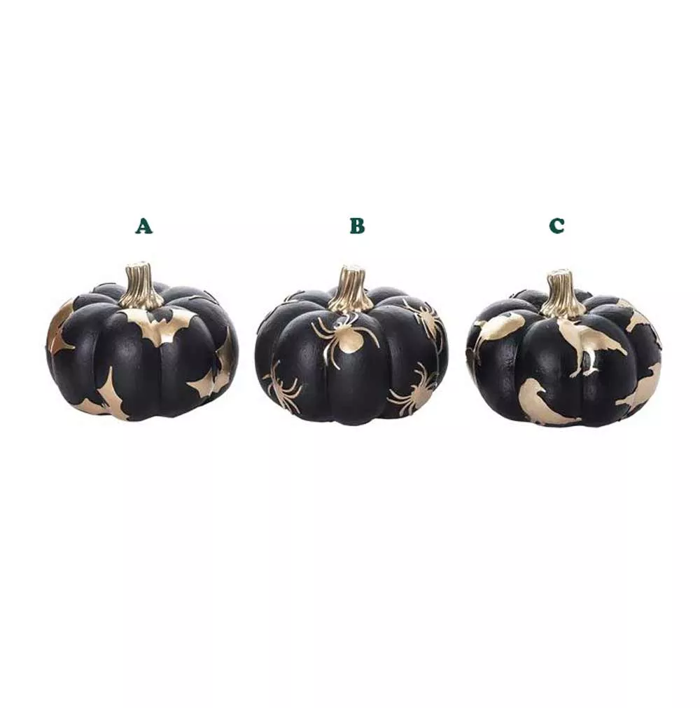 Transpac, Pumpkin, Gold & Black, Assorted & Sold Separately