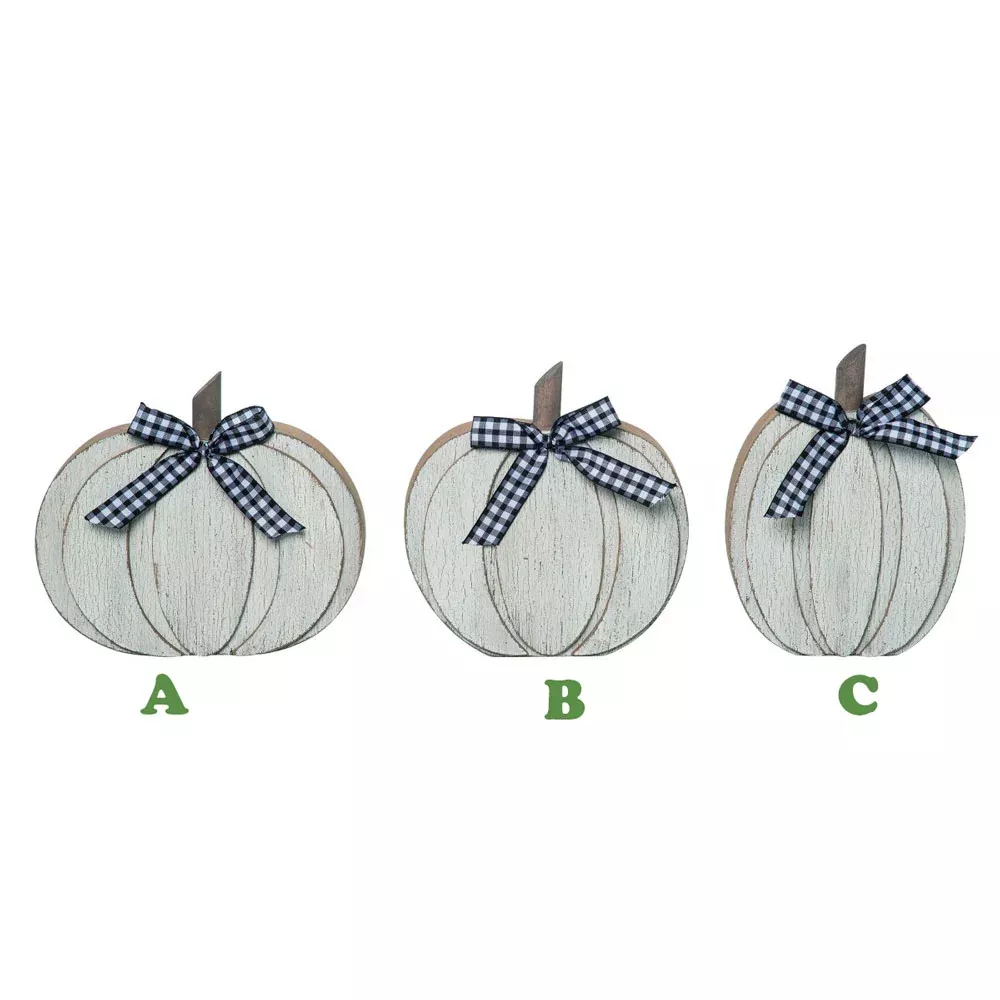 Transpac, Pumpkins W/Bow, Assorted & Sold Separately