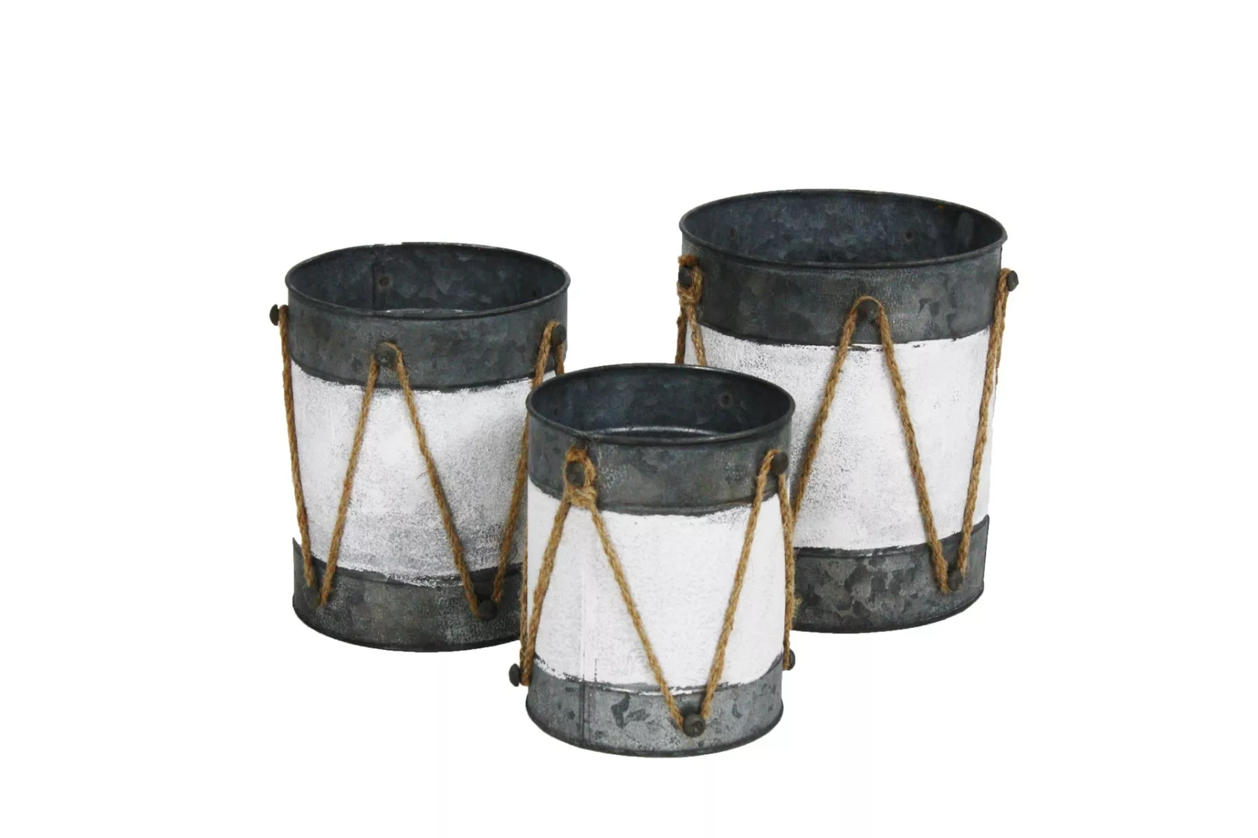 Urban Metal Planters - Tom-Toms - Set of 3