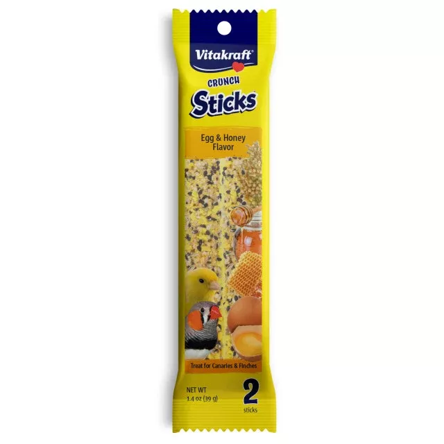 Vitakraft Canary Crunch Sticks, Egg & Honey, 1.4 oz