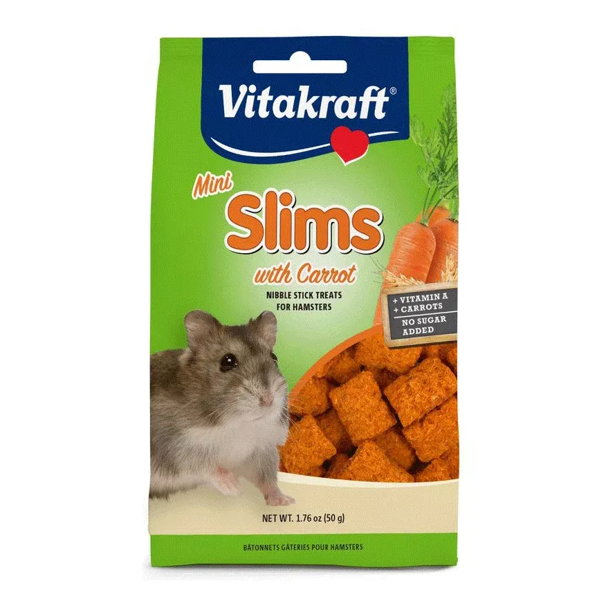 Vitakraft Mini Carrot Slims, 1.76 oz