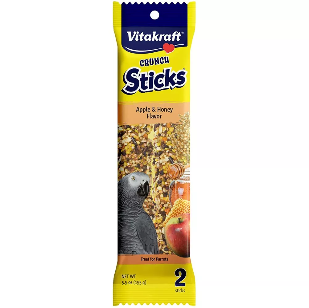 Vitakraft, Treat Stick Parrot, Apple & Honey, 5.5 oz.