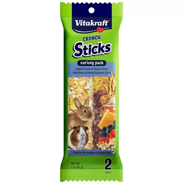 Vitakraft Variety Pack Crunch Sticks for Small Animals, 2 Pack