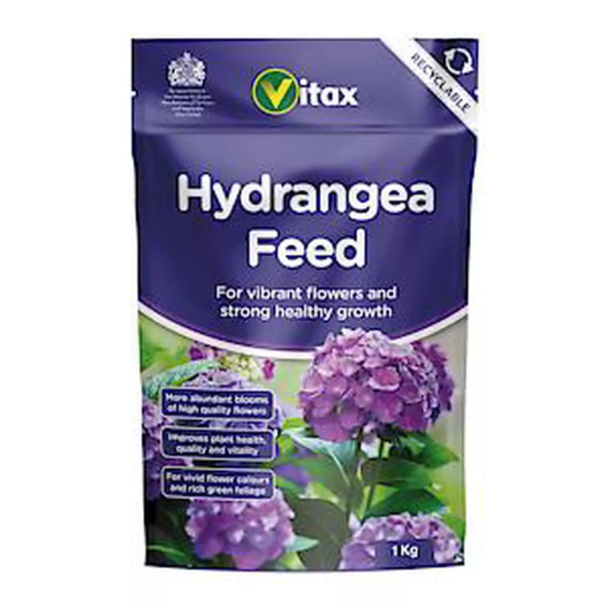 Vitax Hydrangea Feed | Added Magnesium and Iron | Reasealable Pouch 1kg – 6