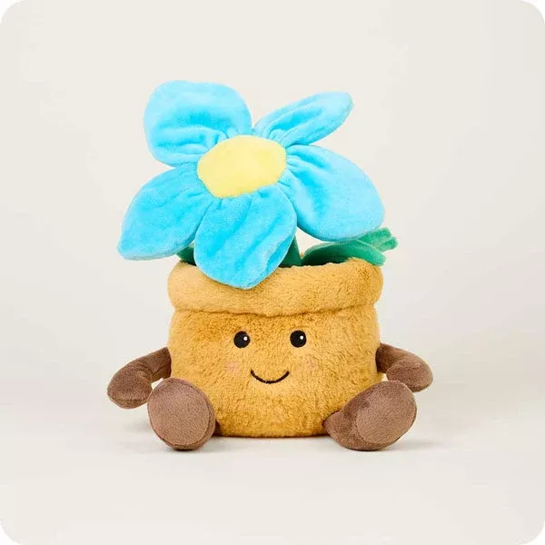 Warmies, Microwavable Blue Flower in Pot Plush
