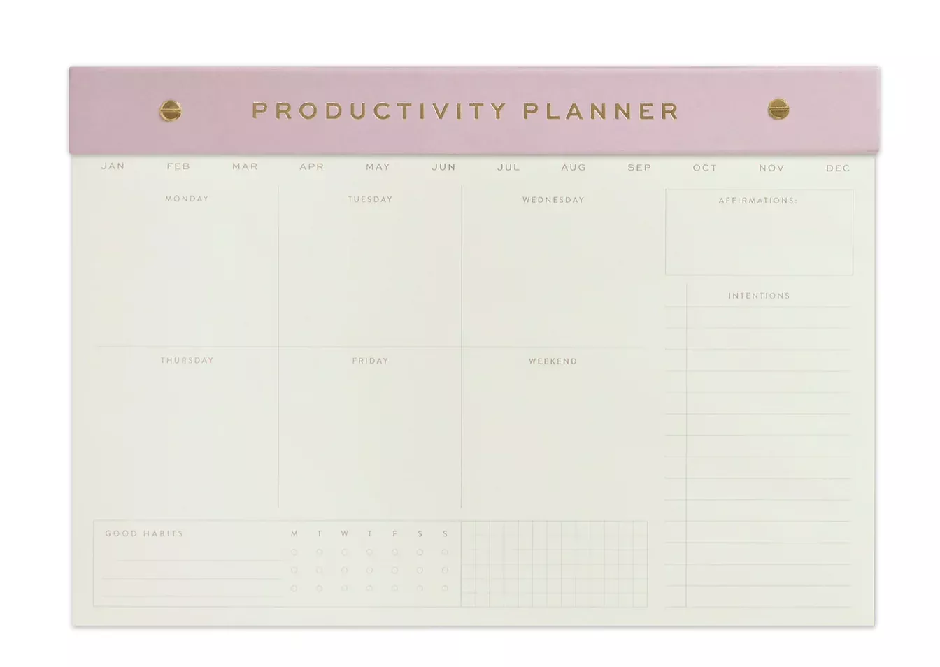 Weekly Post Bound Notepad Lilac