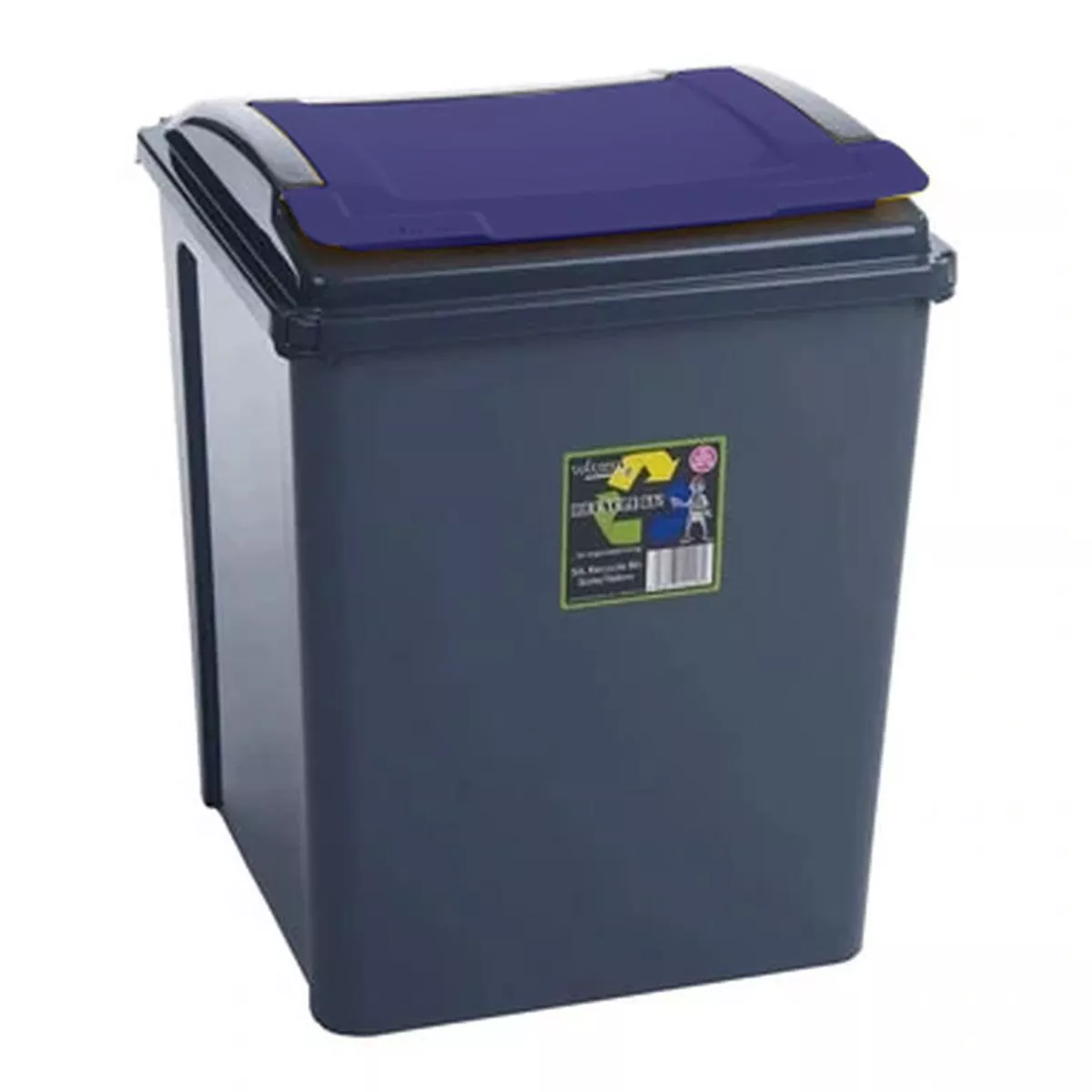 Wham Recycle It Blue Bin & Lid 50 Litre – Default Title