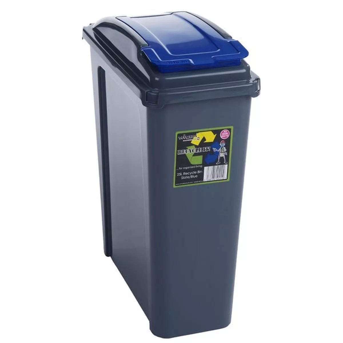 Wham Recycle It Slimline Bin Multi-purpose 4 x 25L Mixed Colours – Default Title