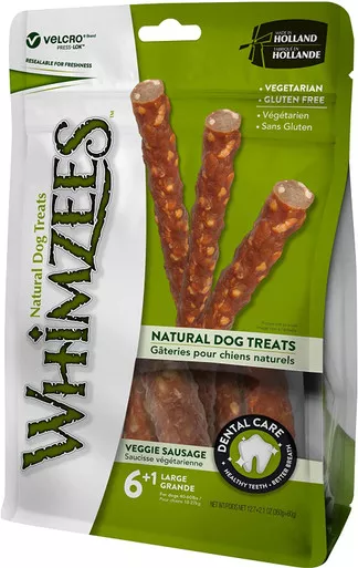 Whimzees Dog Veggie Sausage LG