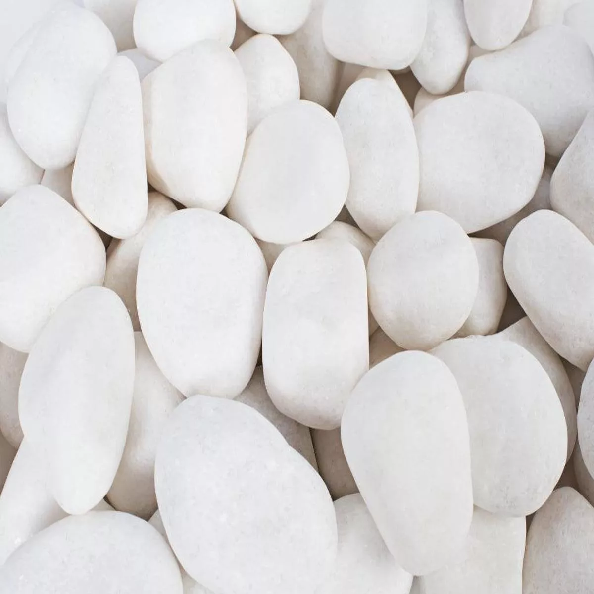 White pebbles