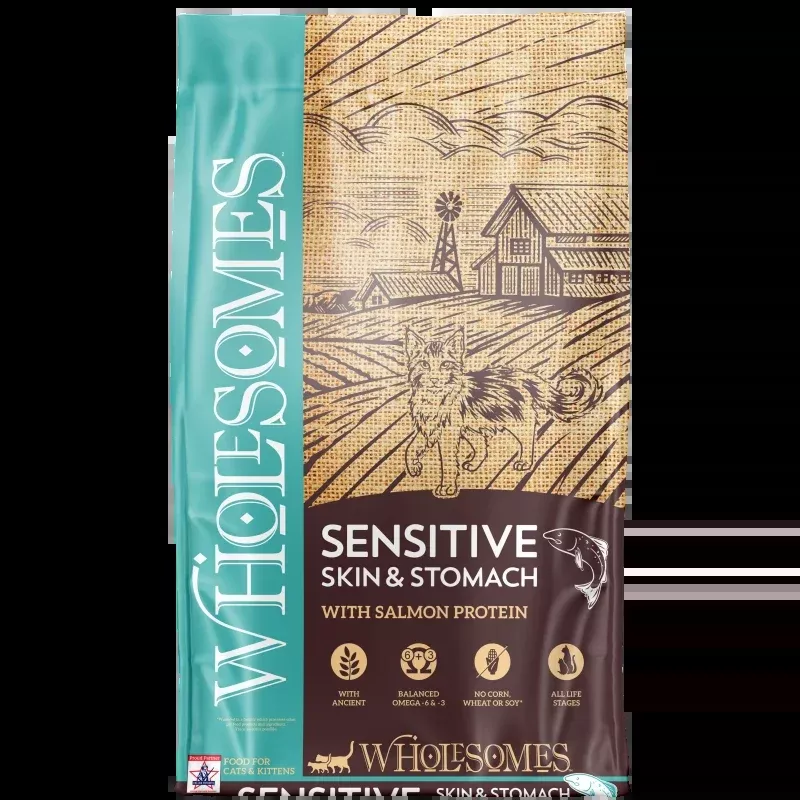 Wholesomes Sensitive Skin & Stomach – Salmon Protein For Cats & Kittens