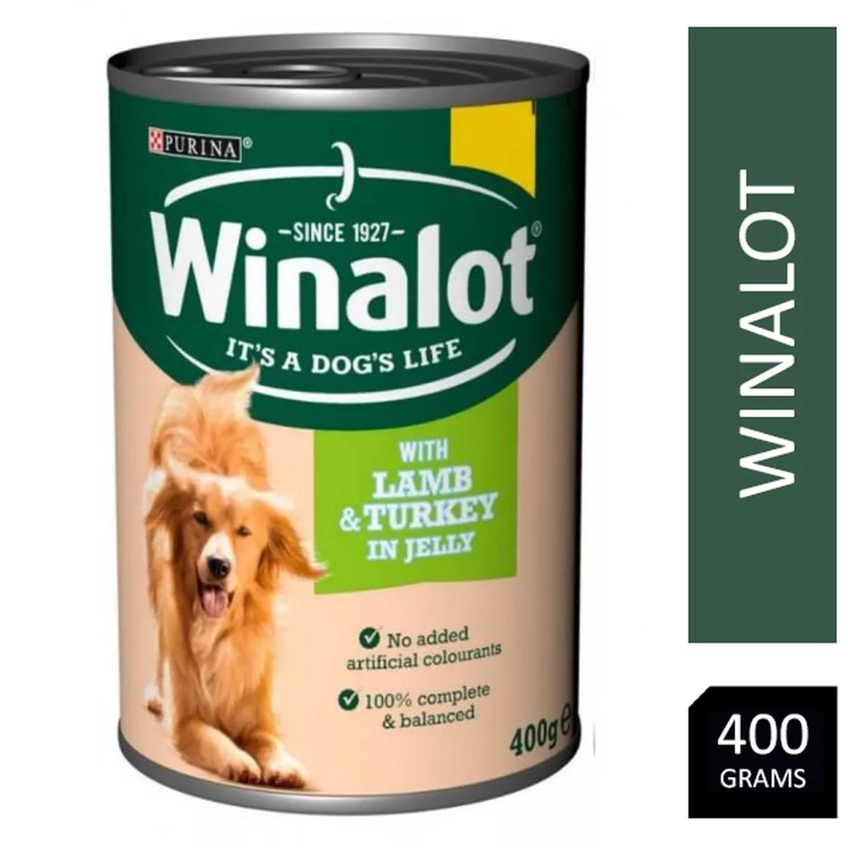Winalot Adult Wet Dog Food Can with Lamb & Turkey in Jelly 12x400g – 4