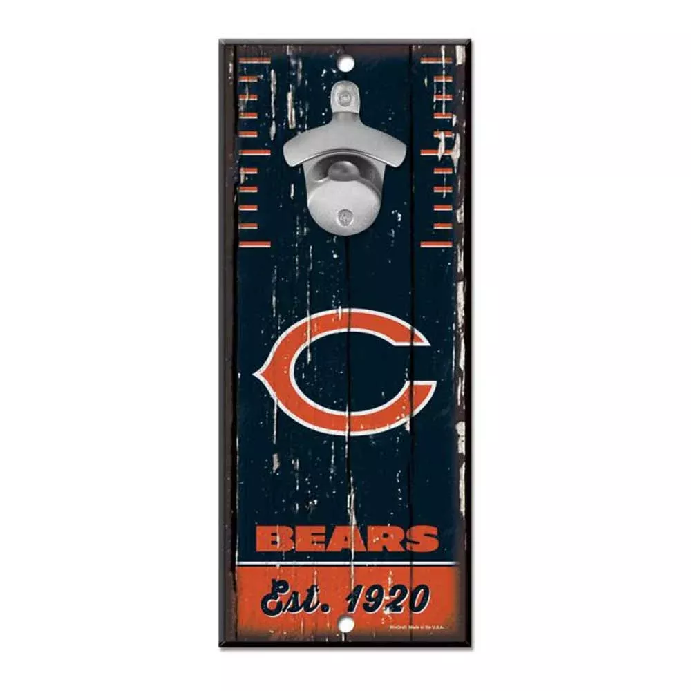 WinCraft, Chicago Bears Bottle Opener Sign