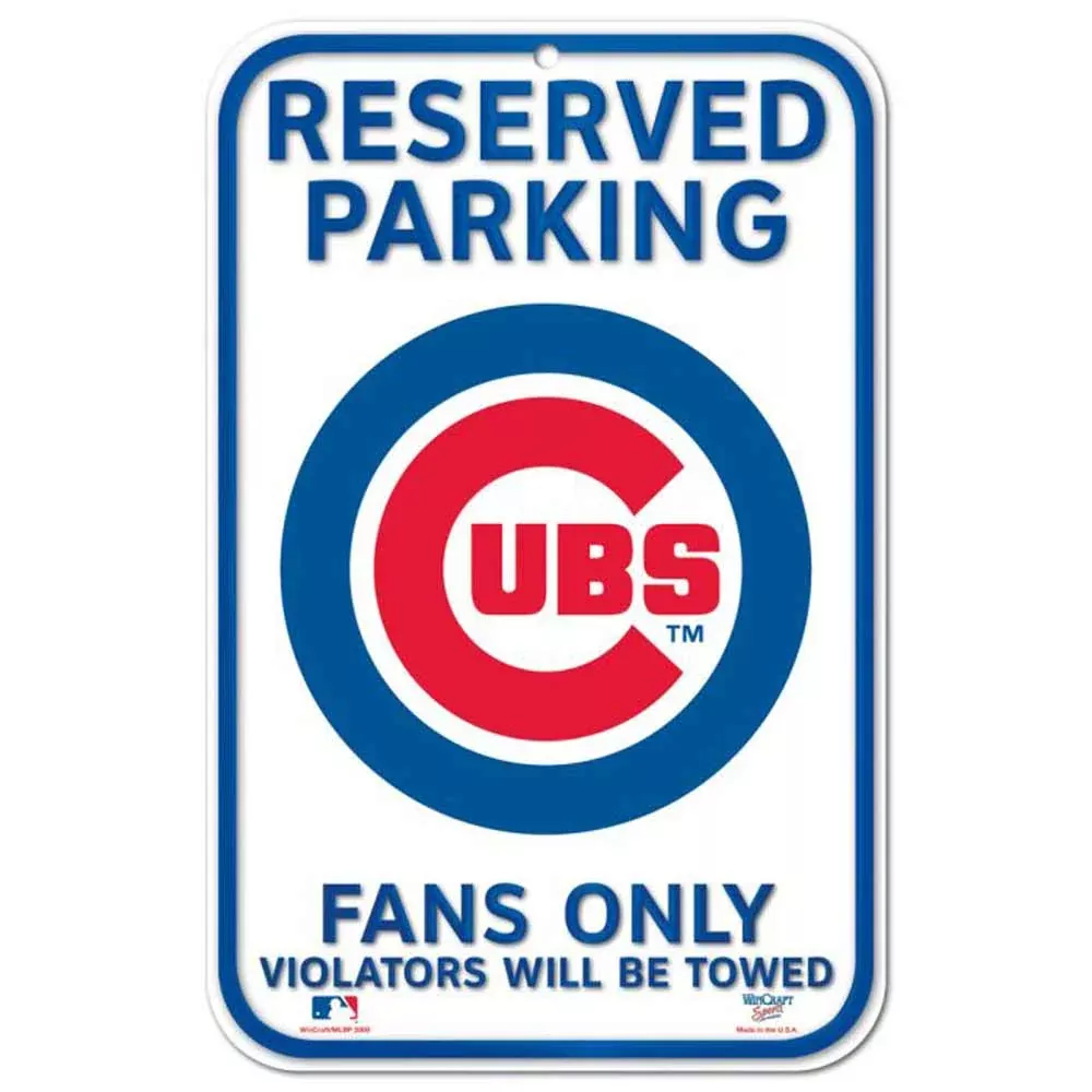 WinCraft, Chicago Cubs, Reserved Parking Sign