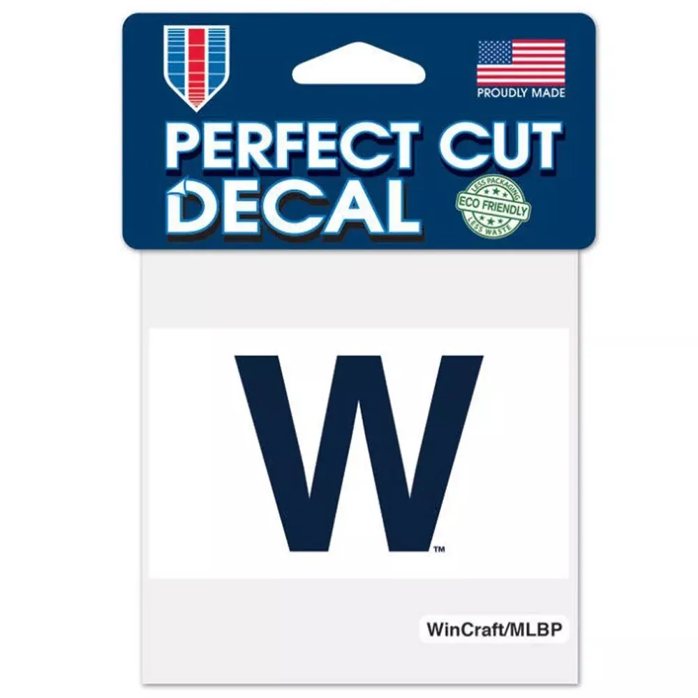 WinCraft, Cubs "W" Color Decal, 4" X 4"