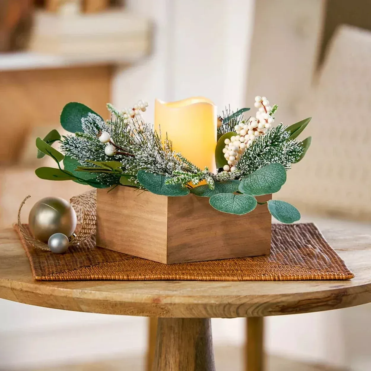 Winter Wishes LED Candle Centerpiece