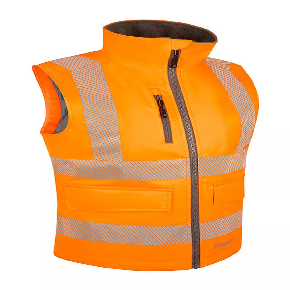 Womens Bodywarmer Fluorescent Orange ALL SIZES
