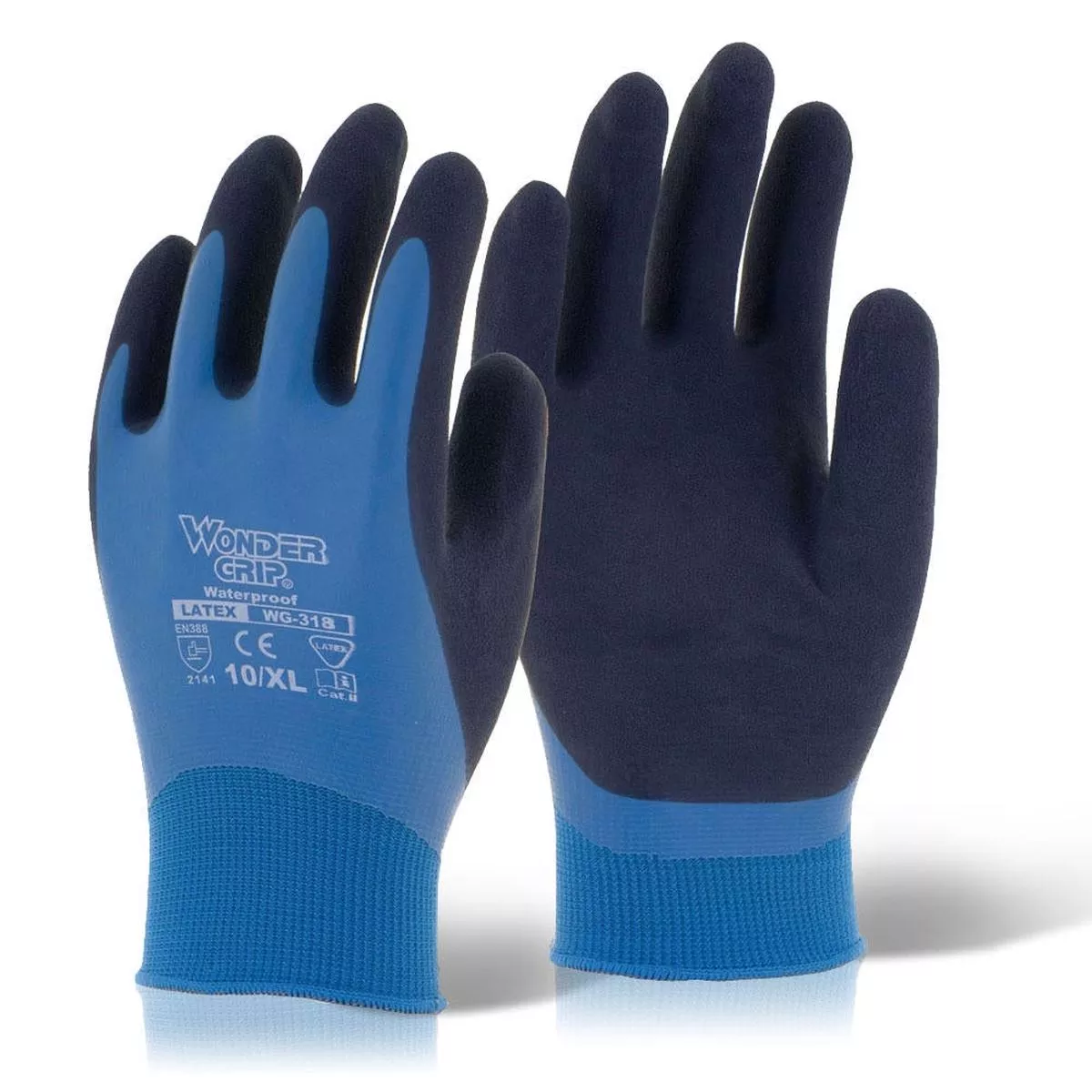 Wonder Grip Aqua Latex Gloves Pair XXL – Default Title