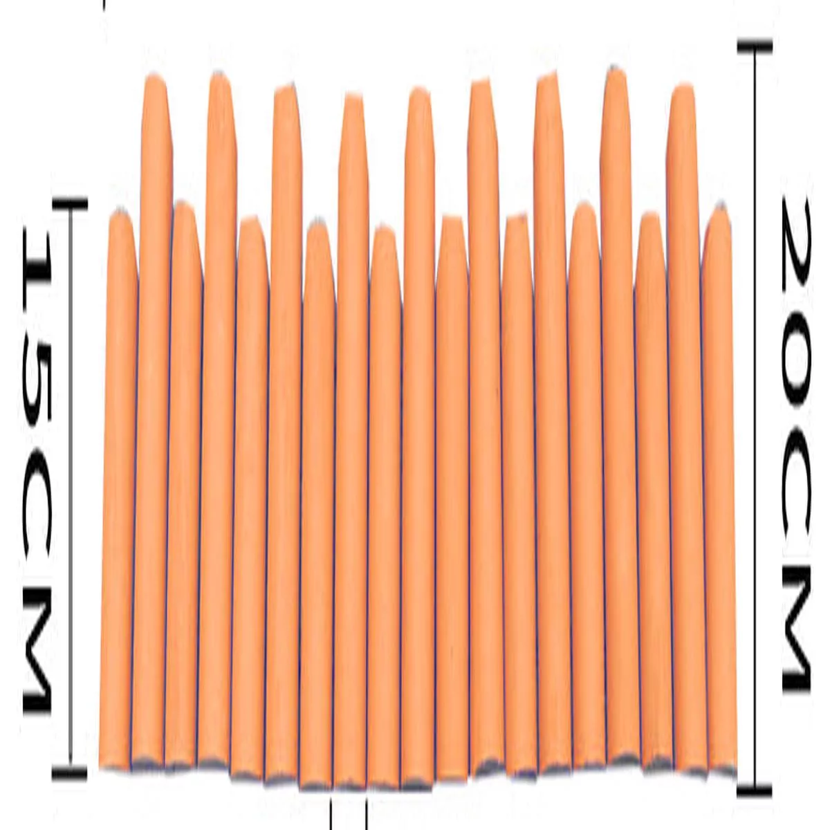 Wooden Pile Fence – length 120 * height 30*35 Orange