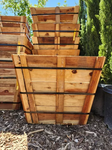 Wooden planter box 36 inch square