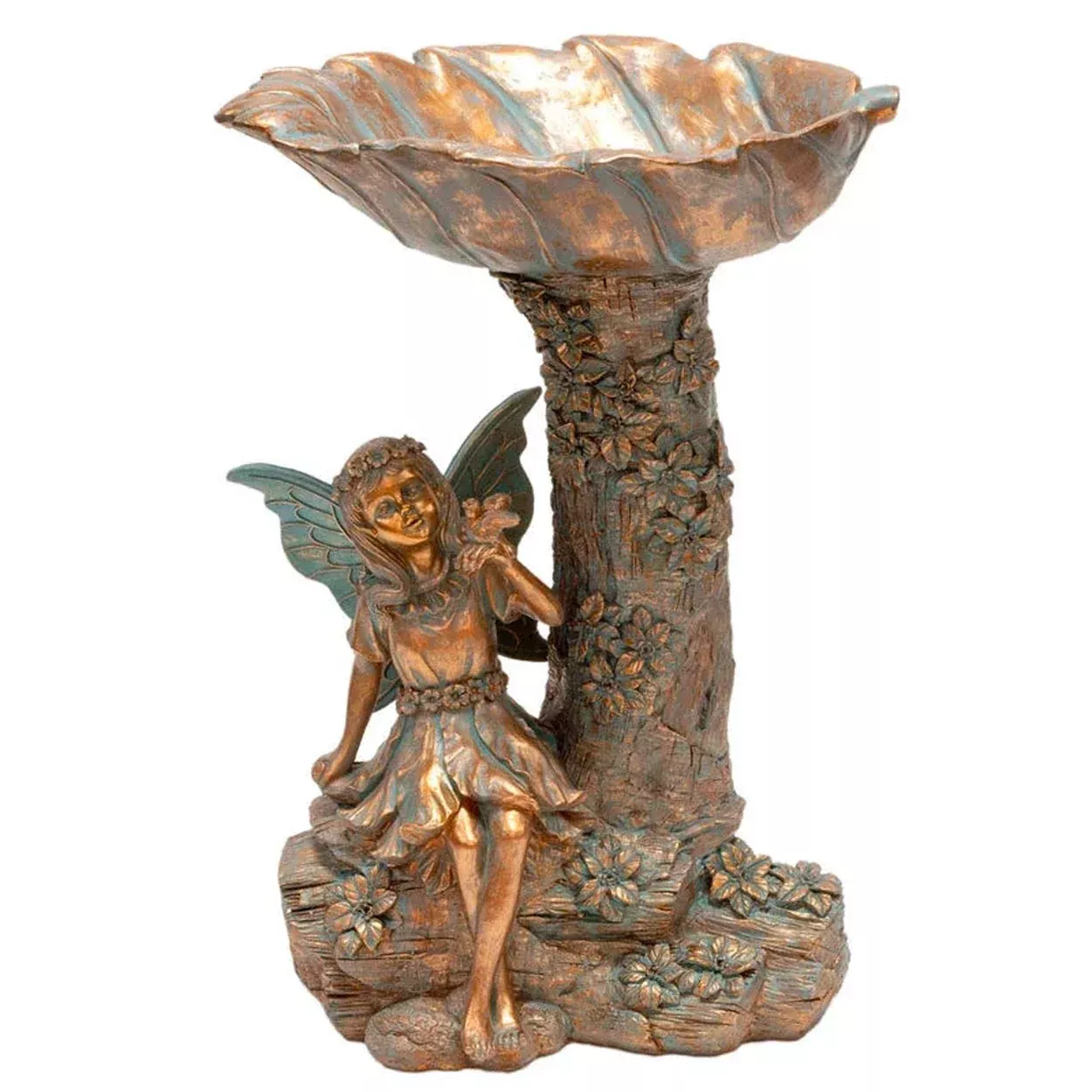 Woodland Fairy Birdbath and Feeder