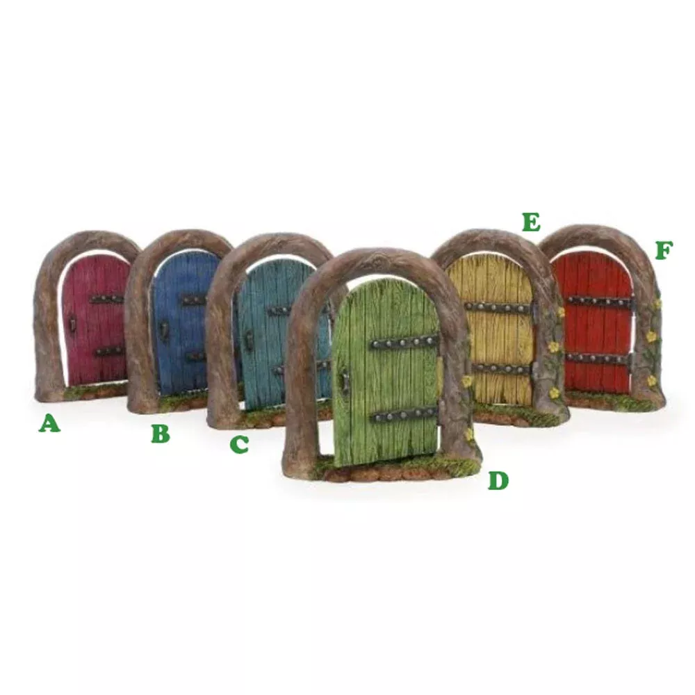 Woodland Knoll, Miniature Colorful Doorway, Assorted and Sold Individually