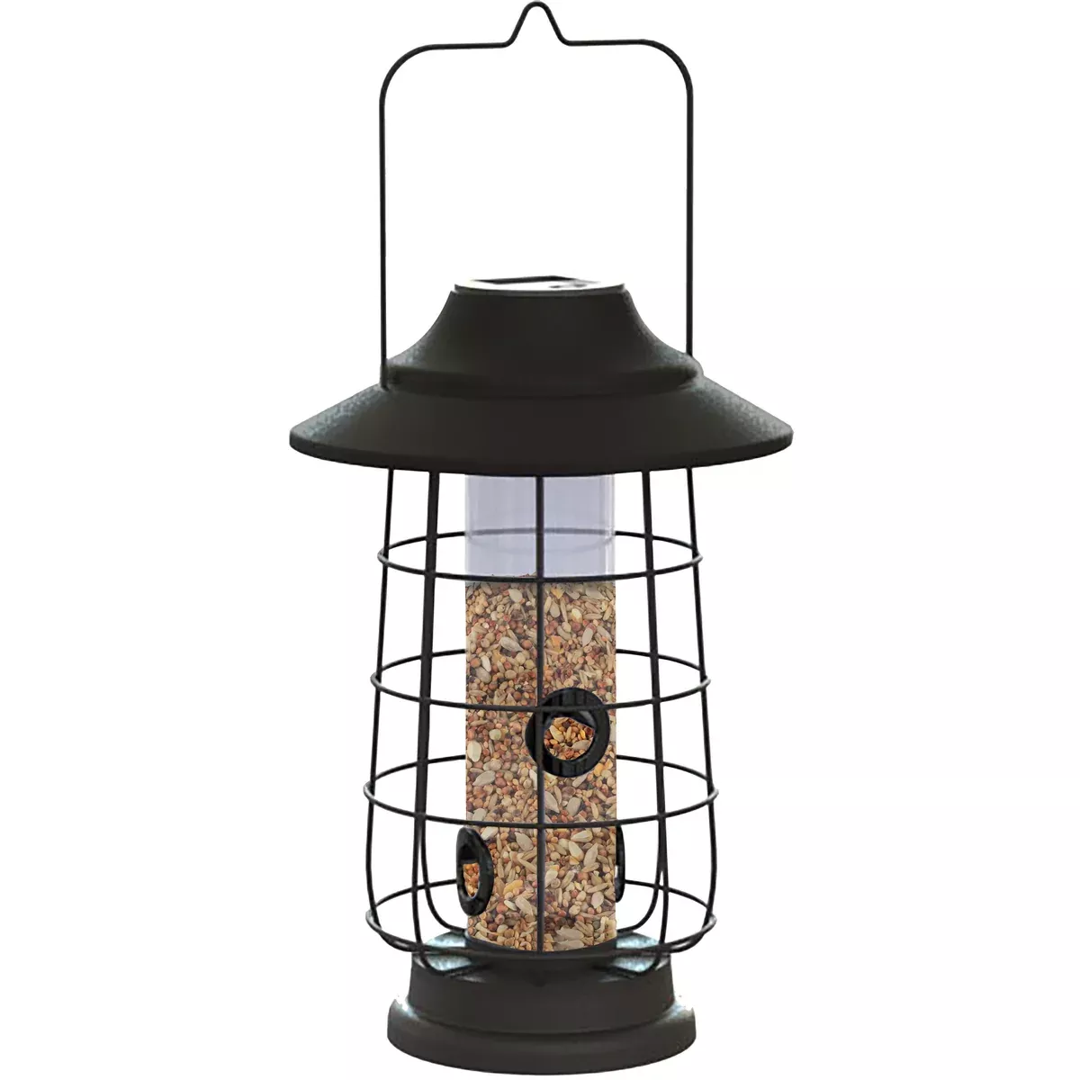Woodlink Modern Farmhouse Solar Lantern Tube Feeder