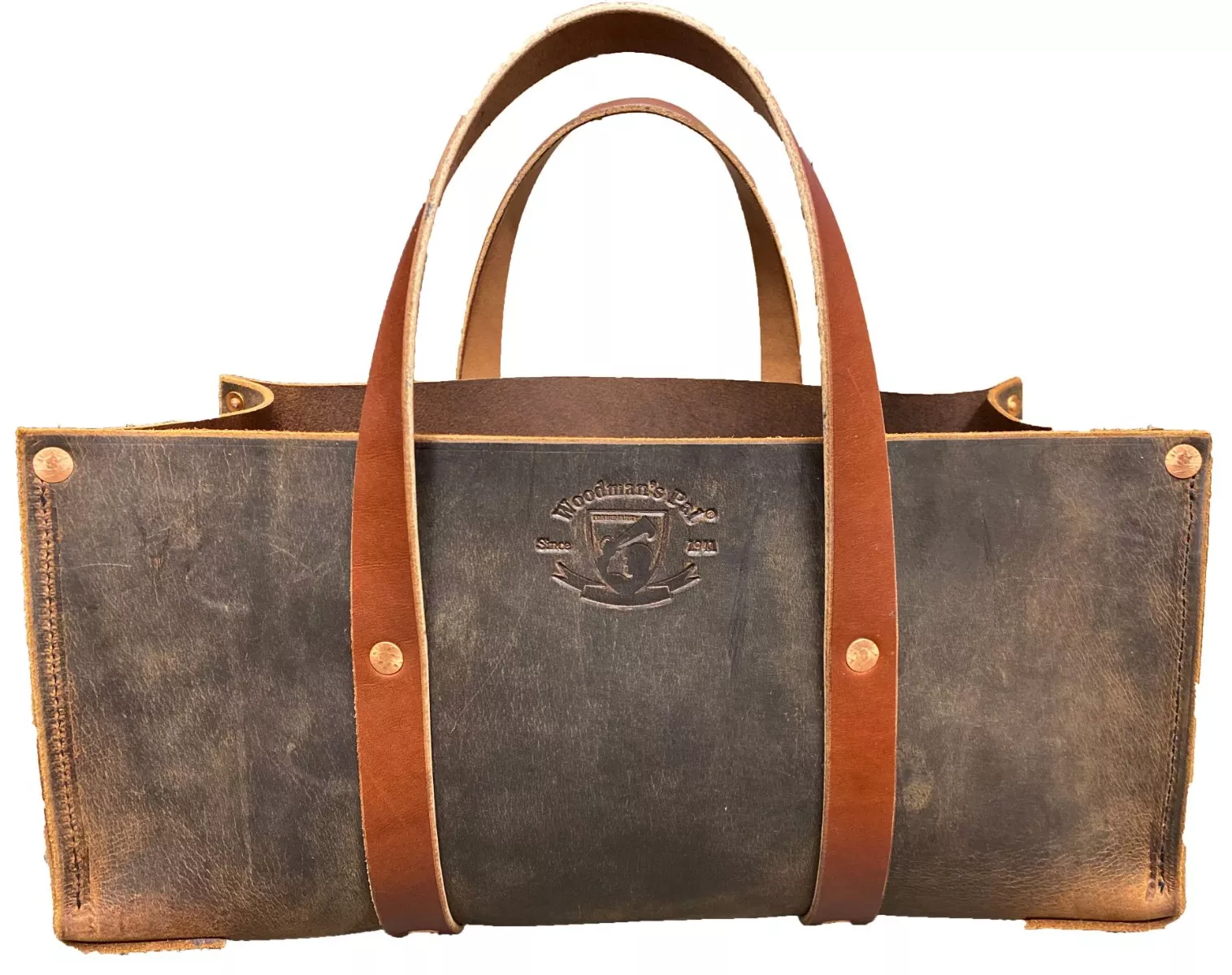 Woodman's Pal Leather Tool Bag Tote - Crazy Horse Black