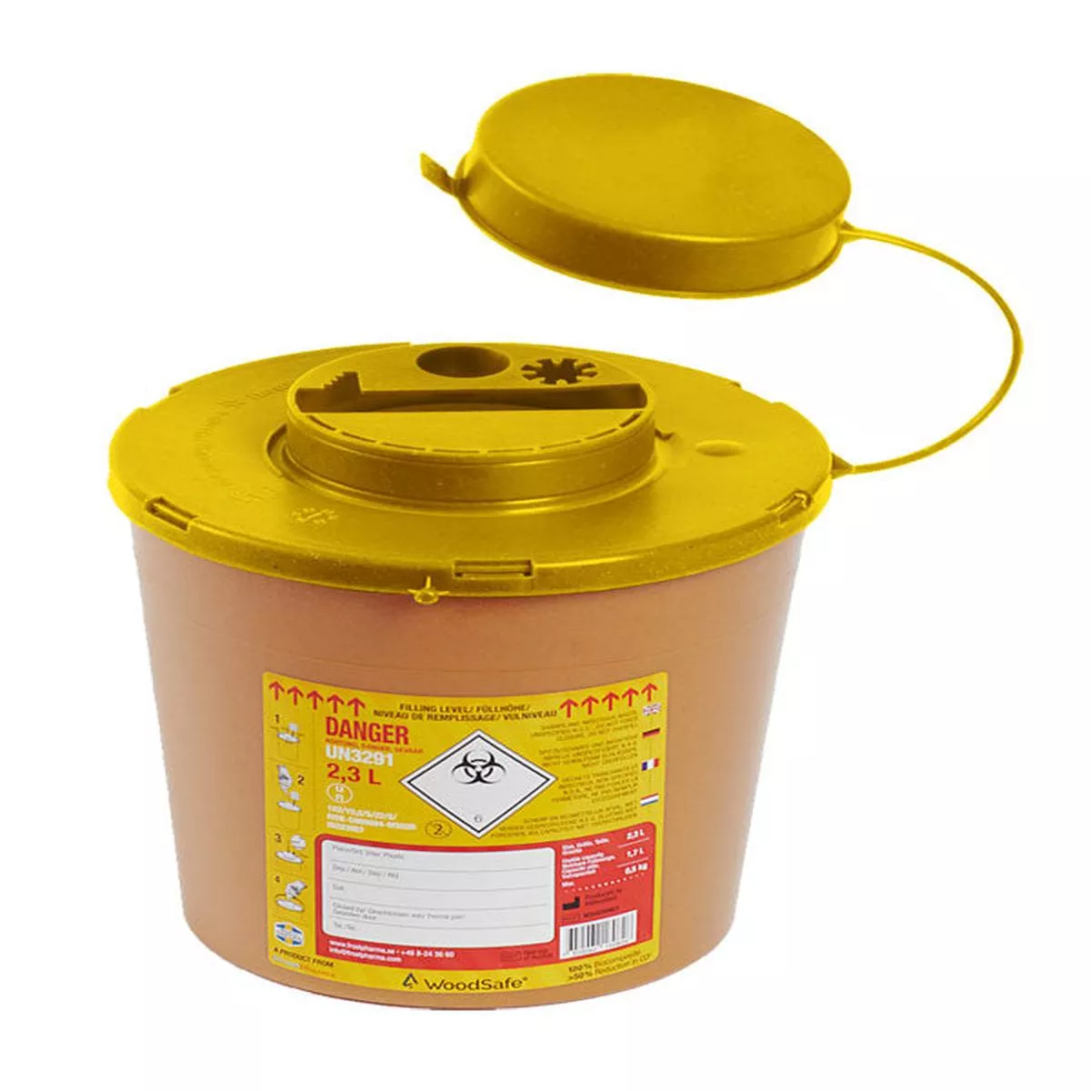 Woodsafe Sharps Bin 2 Litre Brown 2L – Default Title