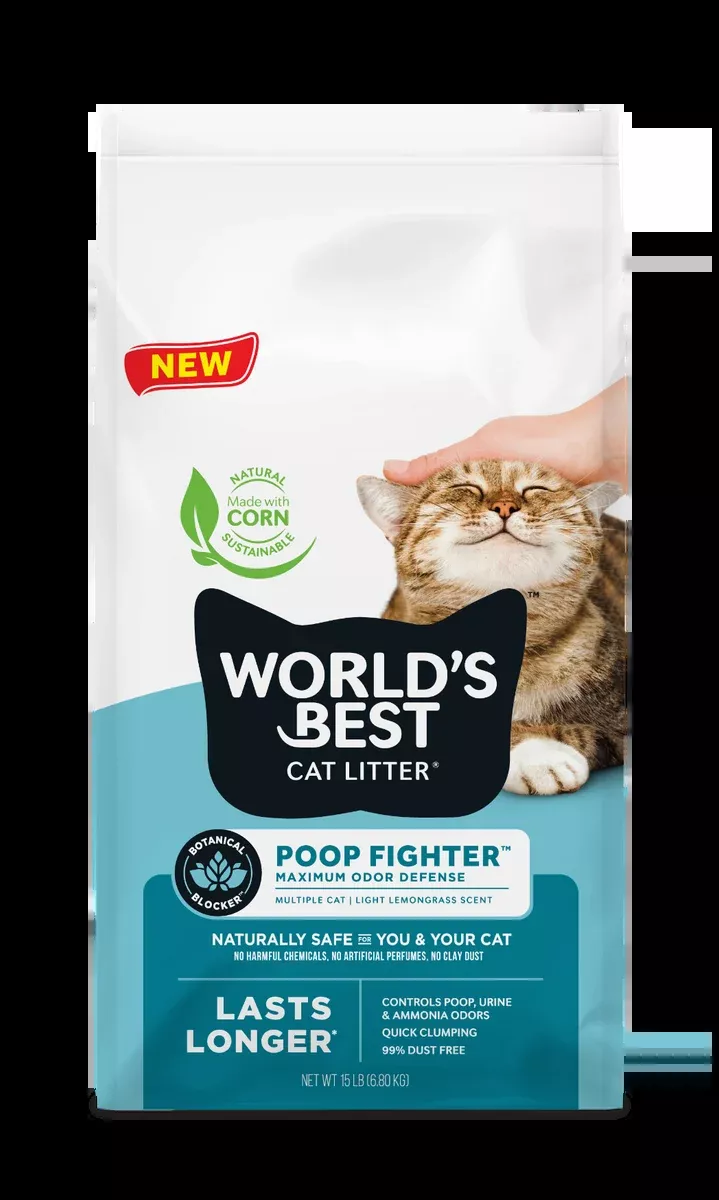World's Best Cat Litter Clumping Poop Fighter