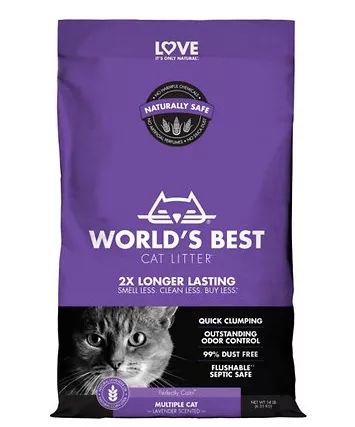 World's Best Cat Litter LAVENDER clumping 15#