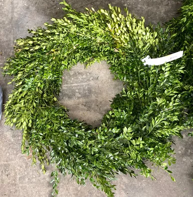 WREATH BOXWOOD 24IN