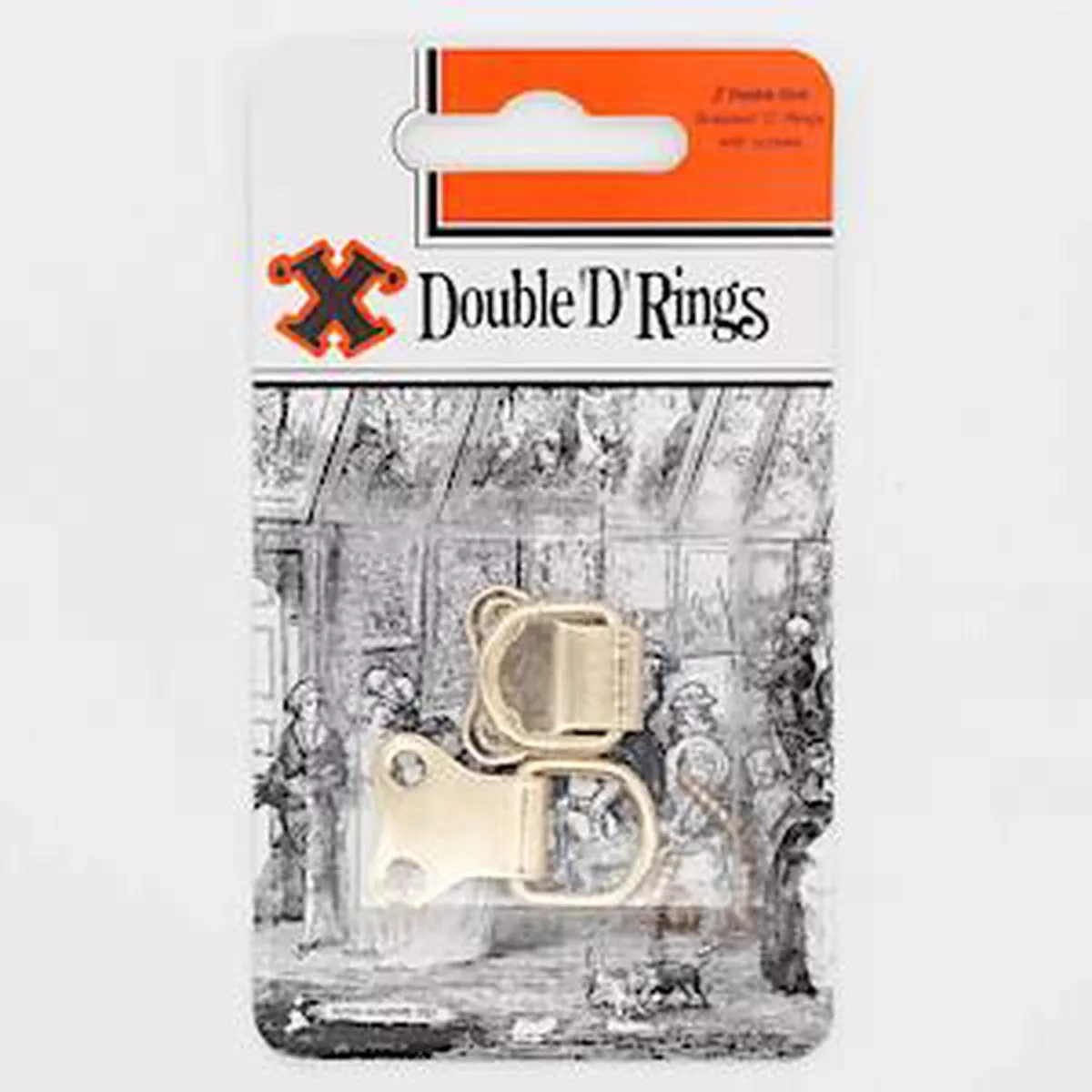 X Brass Double D Rings 2 Pack Blister – 12858 – 1