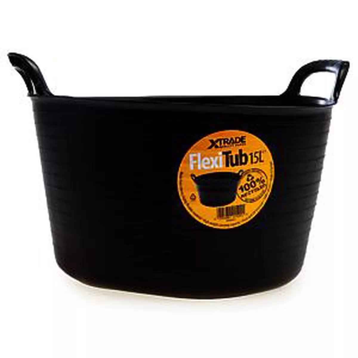 X-Trade Flexi-Tub 15L Black | Recyclable | 1 x 15L