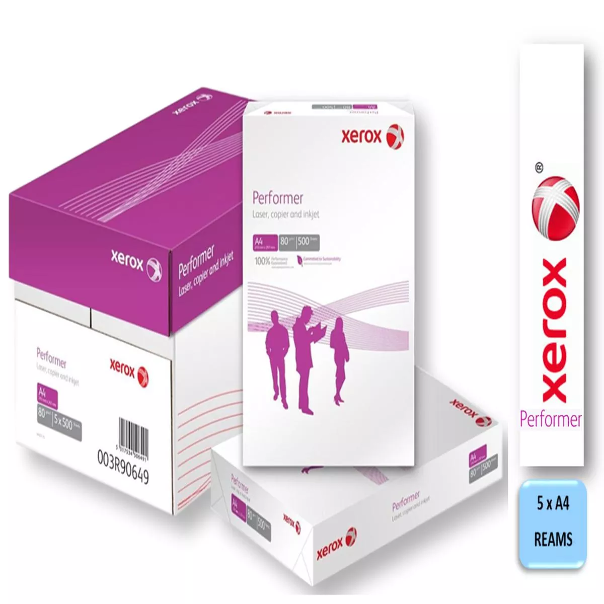 Xerox Performer Copier Paper A4 80gsm White {5 x 500 Reams} – 5 x 5
