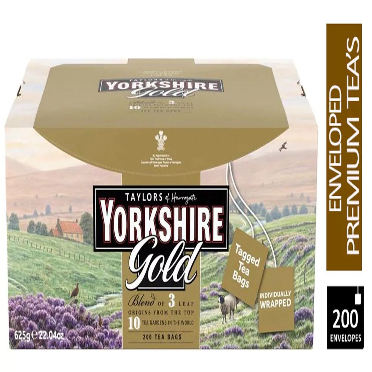 Yorkshire Gold Envelope String & Tag Tea Bags 1 x 200 – 1