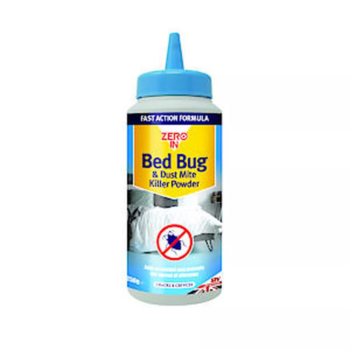 Zero In Bed Bug & Dust Mite Killer Powder – 250G Puffer-Pack – 6