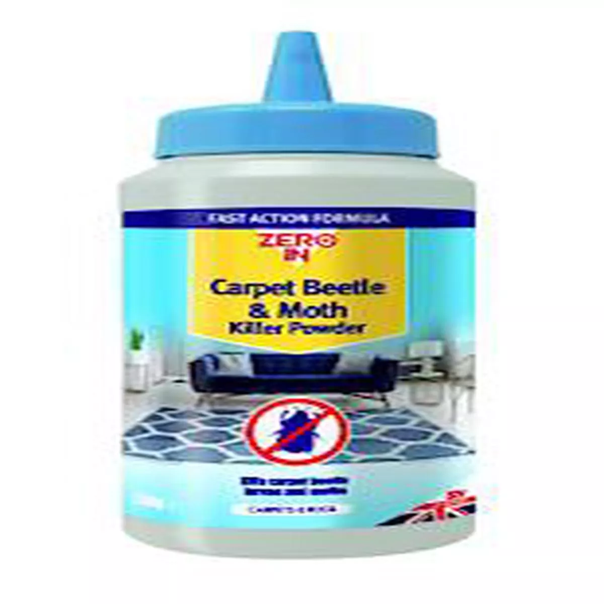 Zero In Carpet Beetle & Moth Killer Powder – 250GPuffer Pack – 1