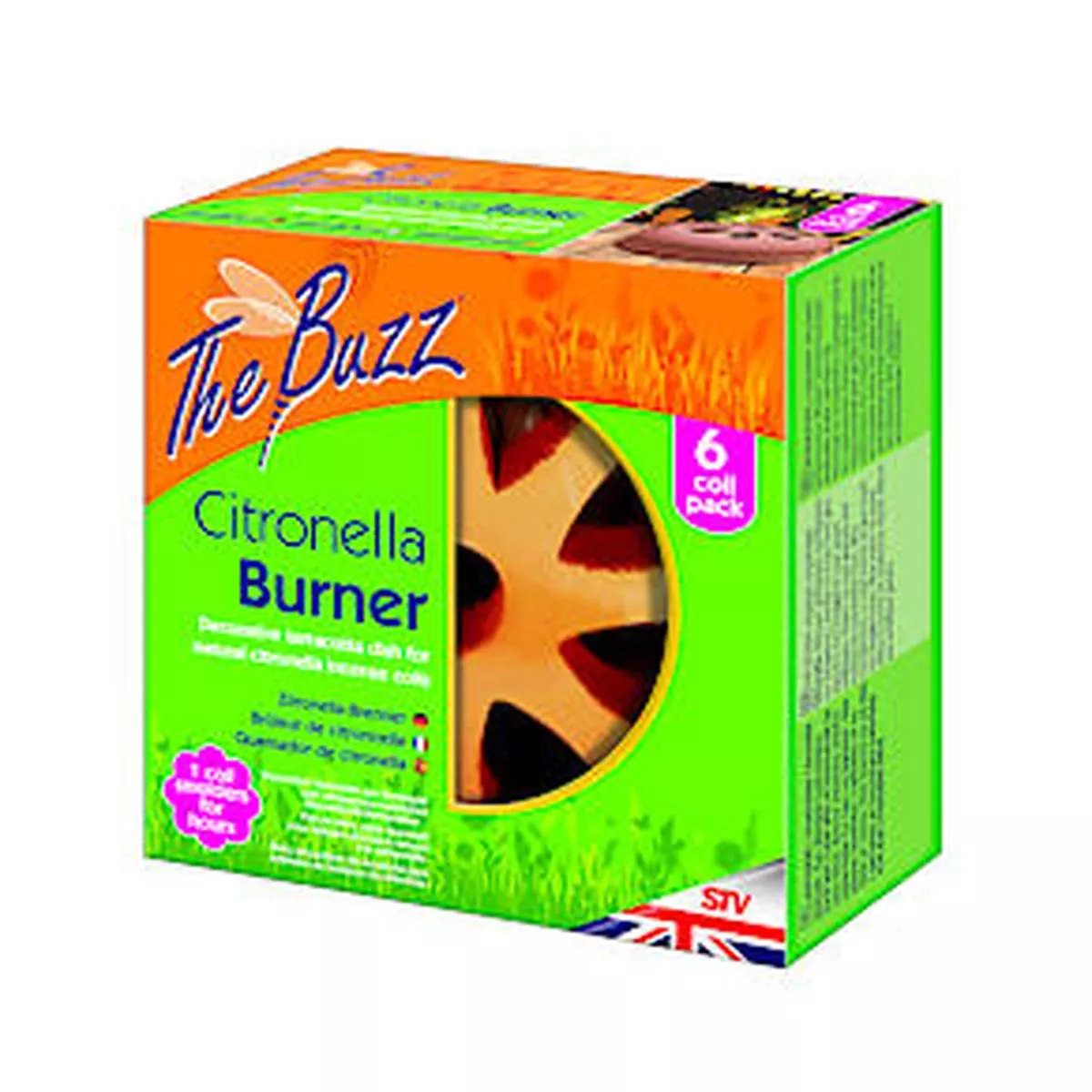 Zero In Citronella Terracotta Burner & Coil – 6 Pack – 1