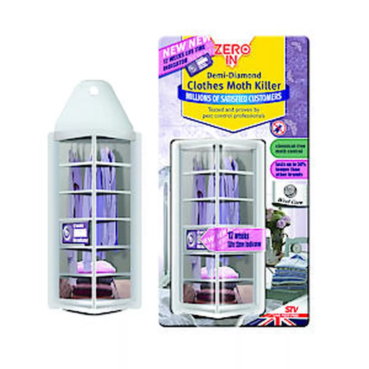 Zero In Demi-Diamond Clothes Moth Killer, White – 6