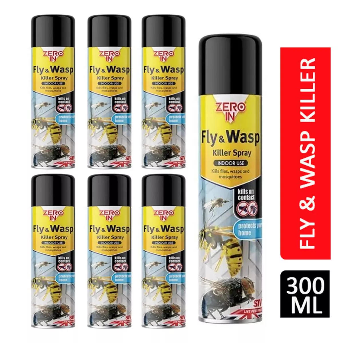 Zero In Fly & Wasp Killer Spray 300ml – 12
