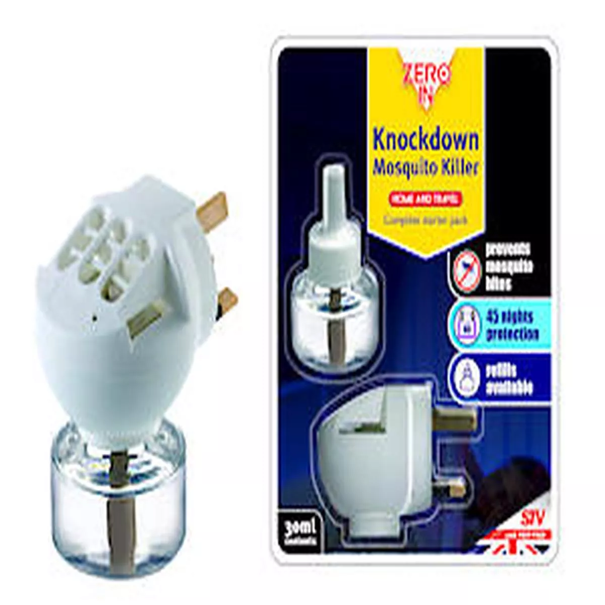 Zero In Knockdown Plug-In Mosquito Killer Lasts For Up To 45 Nights, White – 6