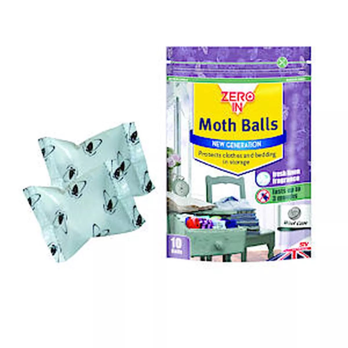 Zero In New Generation Moth Balls – 10-Pack – 1
