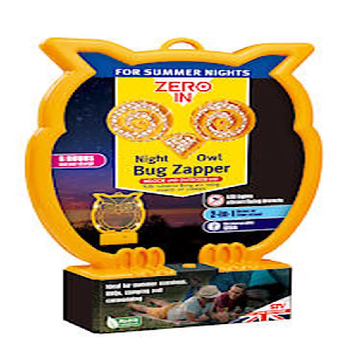 Zero In Night Owl Rechargeable Bug Zapper | Hand or Stand | Inside or Out | LED Lights – Default Title