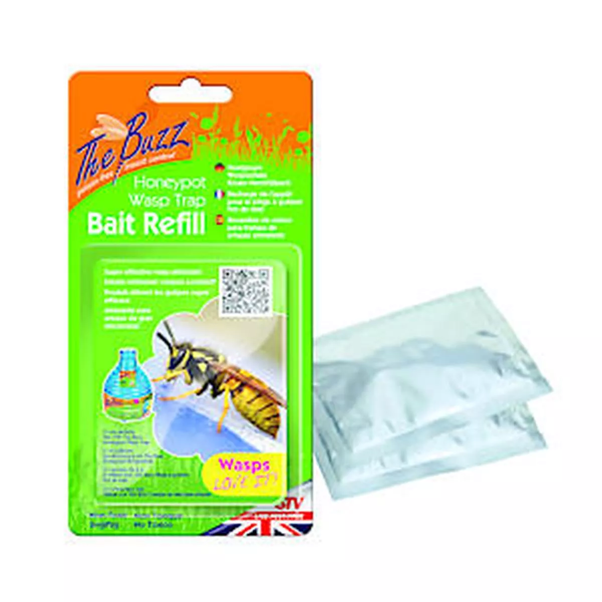 Zero In Wasp Trap Bait Refill Sachet3-Pack Effective Wasp Attractant – 1