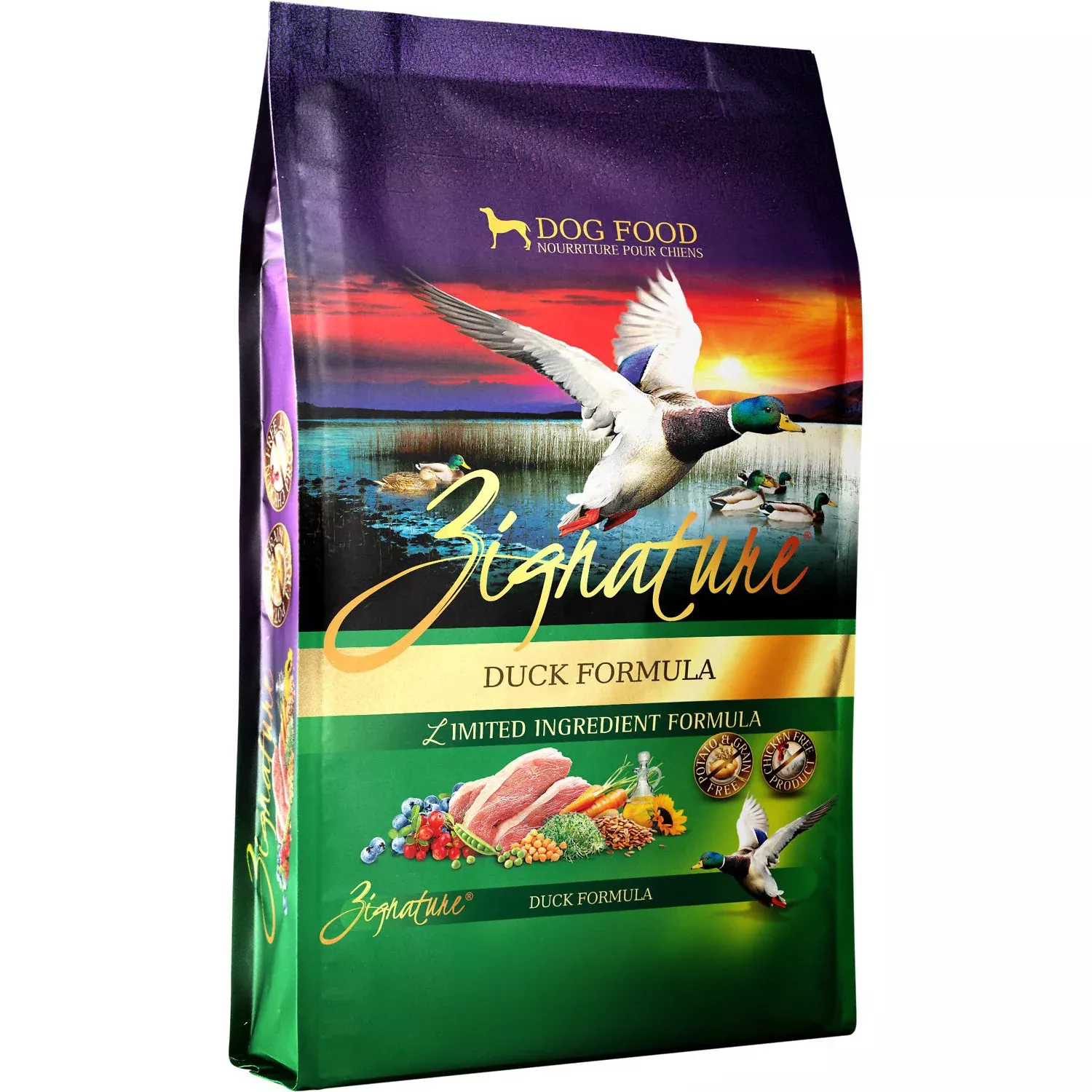 Zignature Duck Formula Dog Food, 27 LB