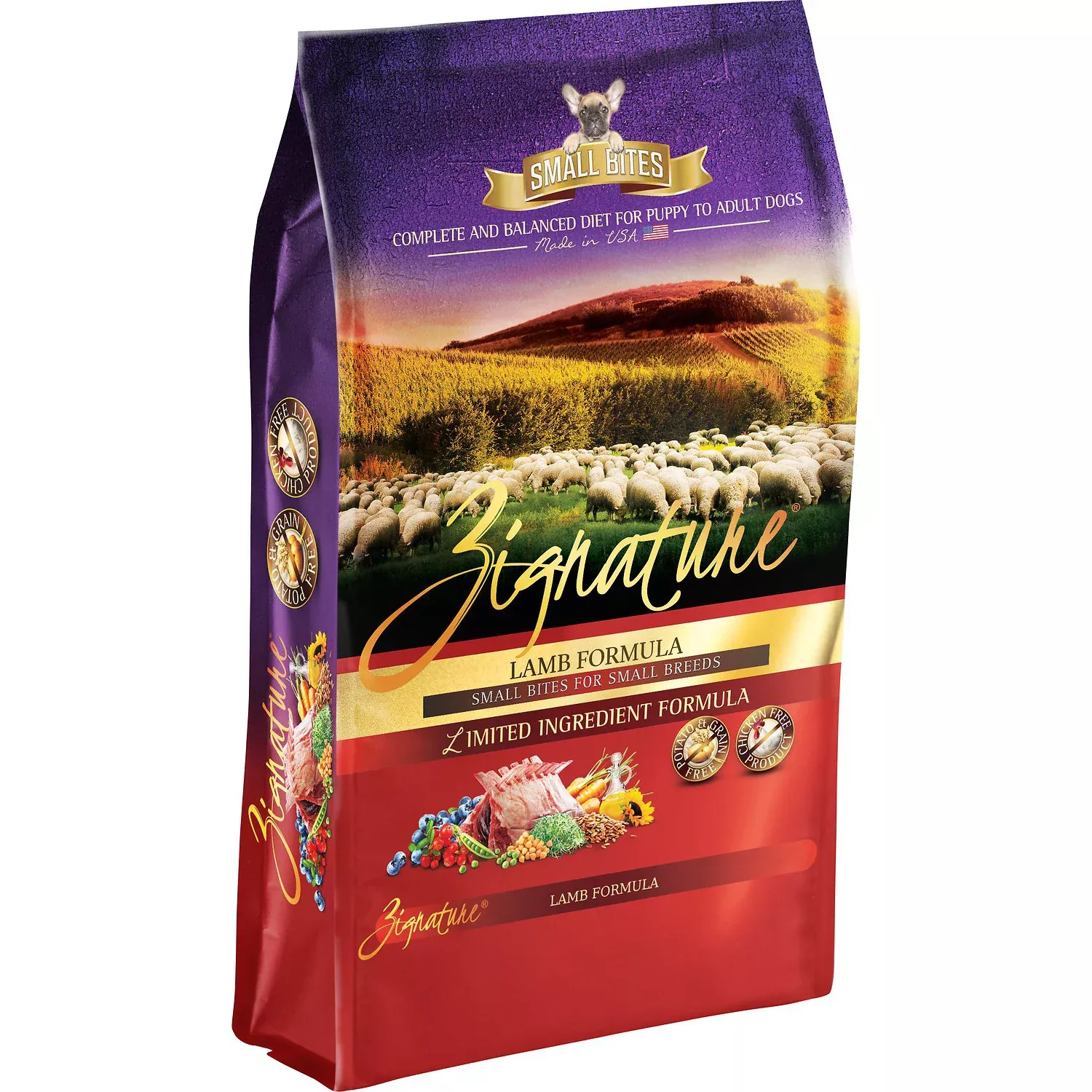 Zignature Small Bites Lamb Formula Dog Food, 4 LB