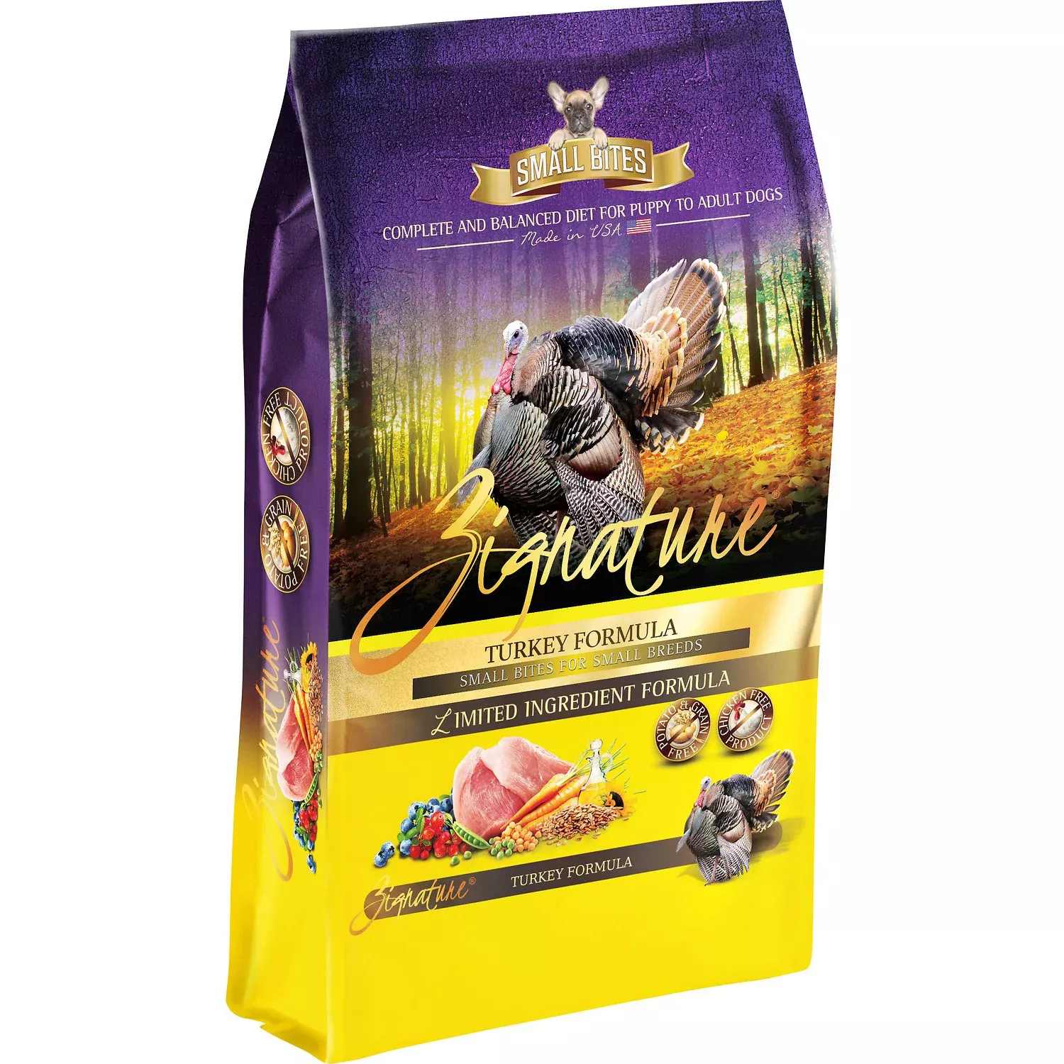 Zignature Small Bites Turkey Formula Dog Food, 13.5 LB