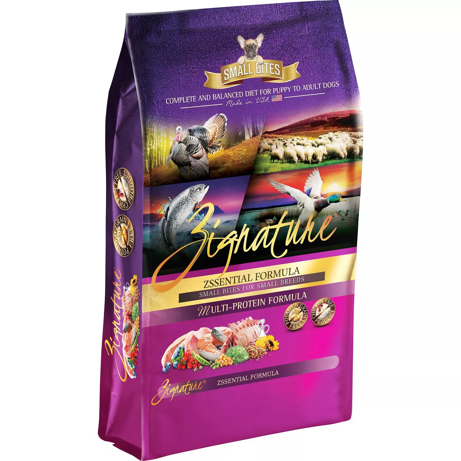 Zignature Small Bites Zssential Formula Dog Food, 4 LB