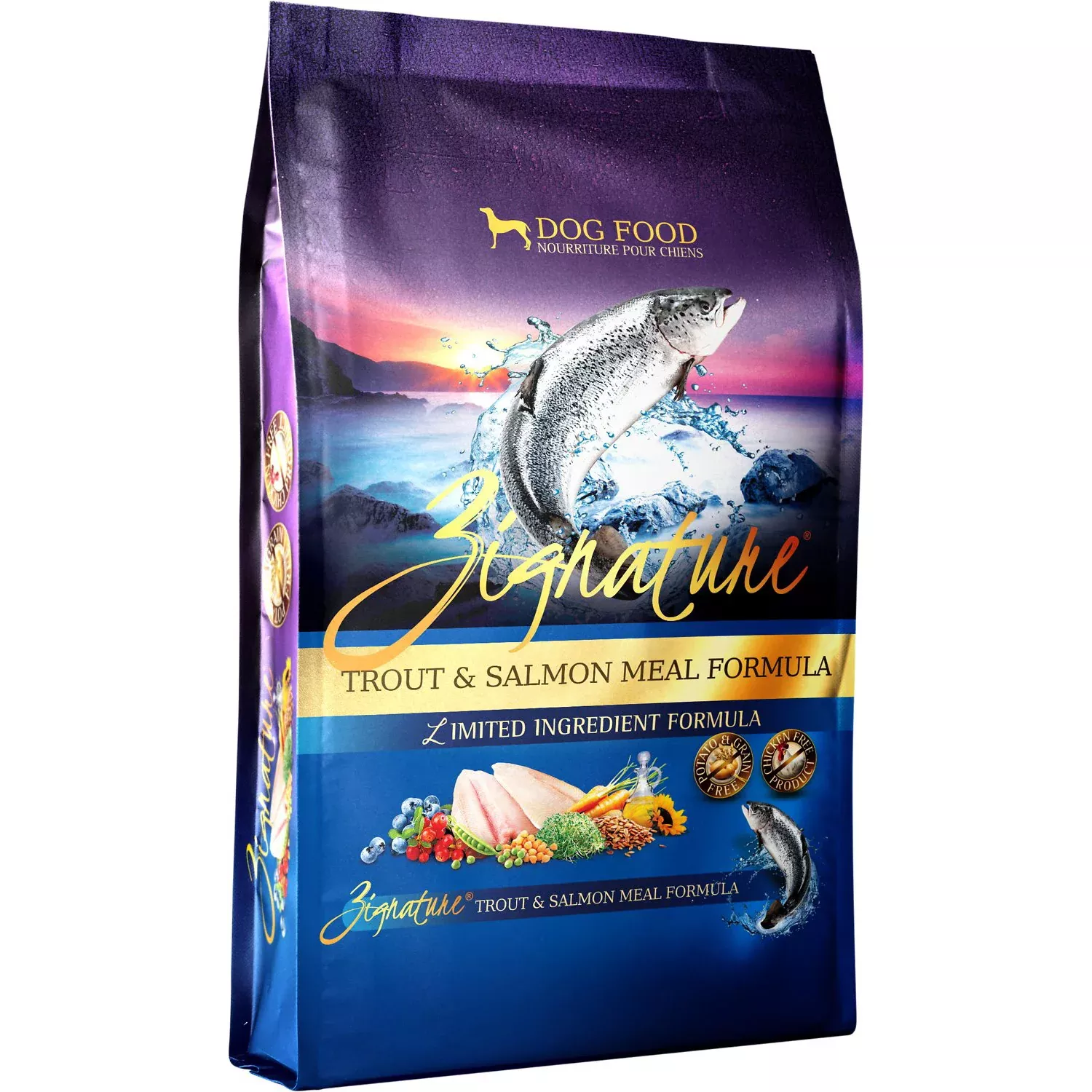 Zignature Trout &Salmon Meal Formula Dog Food, 27 LB